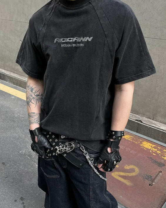 コリアンストリートダメージTシャツ
