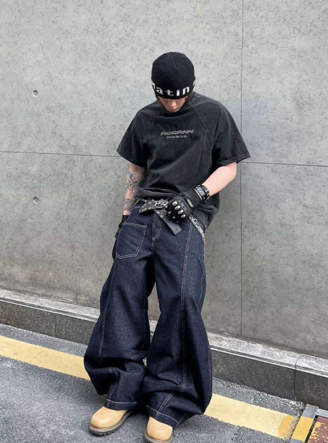 コリアンストリートダメージTシャツ