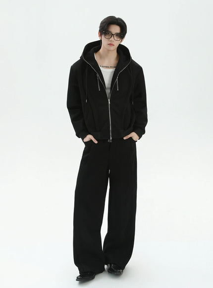 ルーズラインスウェットパーカー