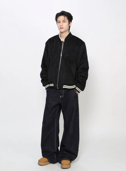 ラインリブスタンドブルゾン