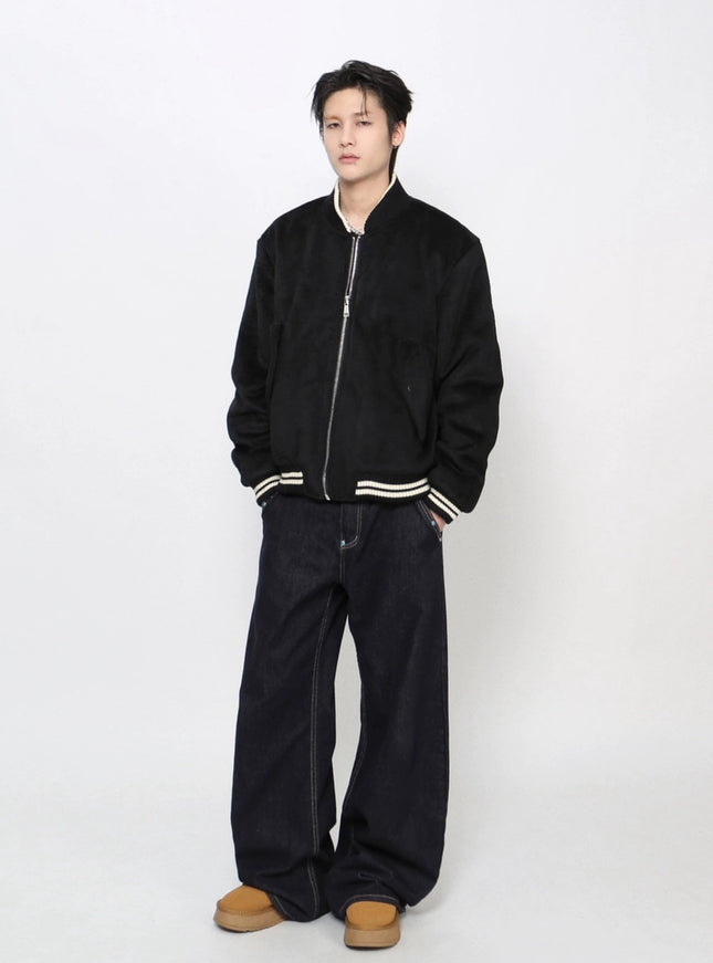 ラインリブスタンドブルゾン