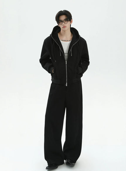 ルーズラインスウェットパーカー