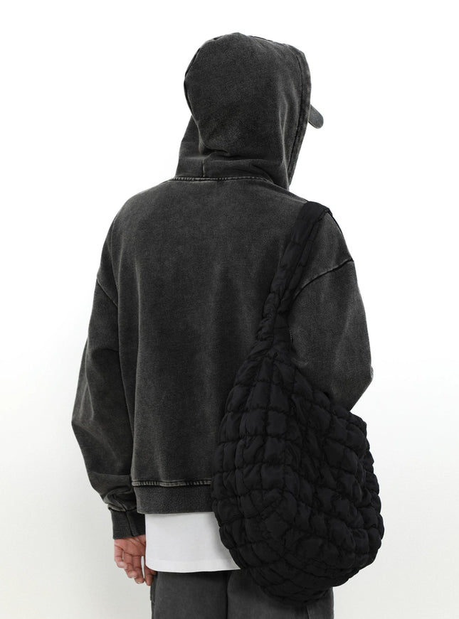 フェードブラックジップアップフーディー