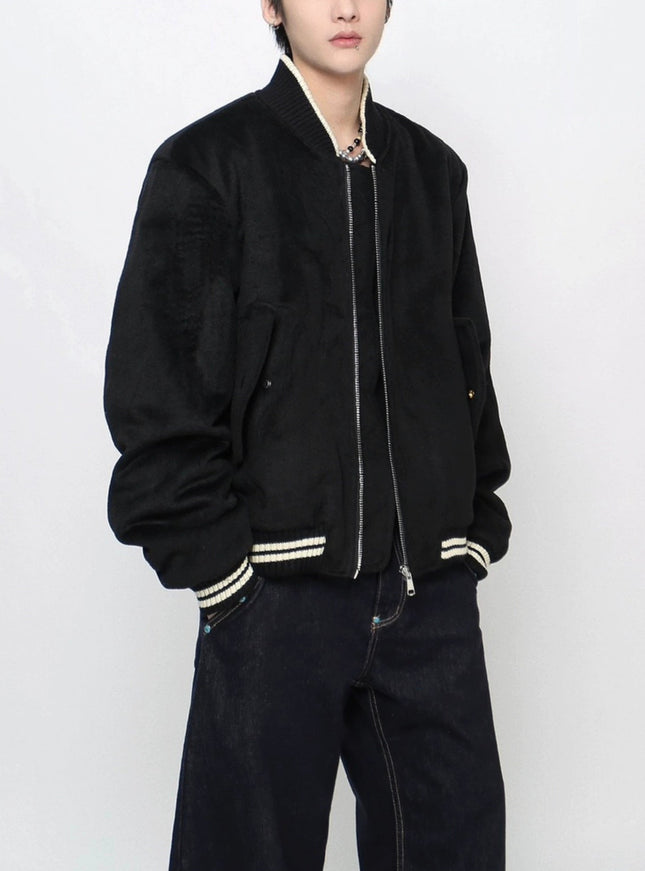 ラインリブスタンドブルゾン