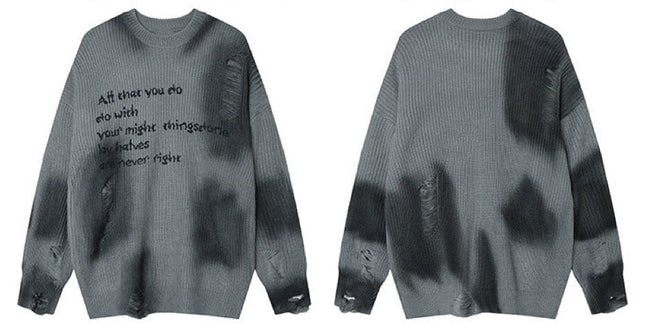 ソウルグランジダメージニット