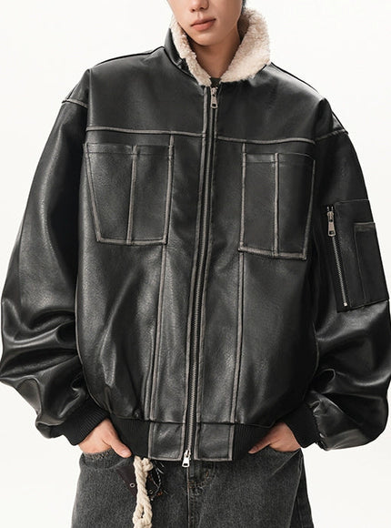 ボアレザージャケット