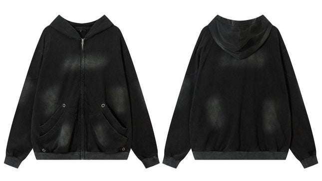 フェードグレーアーバンジップパーカー