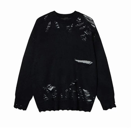 ルーズホールニット