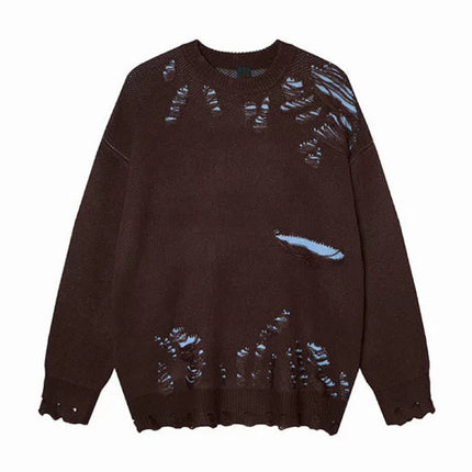 ルーズホールニット