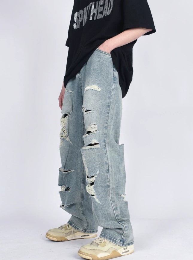 ダメージウォッシュデニム