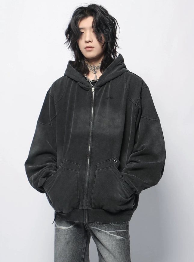 フェードグレーアーバンジップパーカー