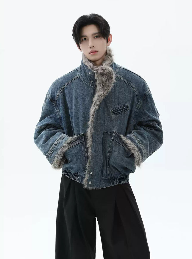 ファーデニムジャケット