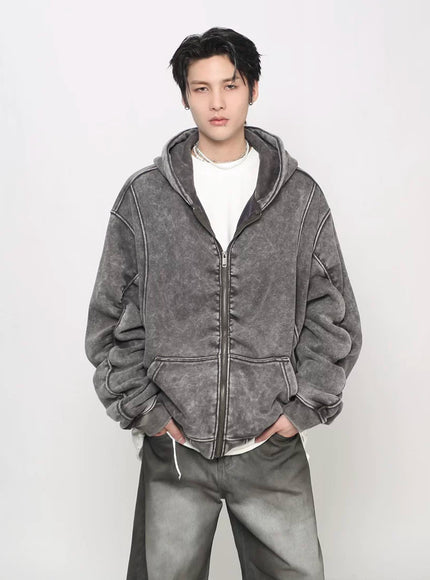 ウォッシュドショートパーカー