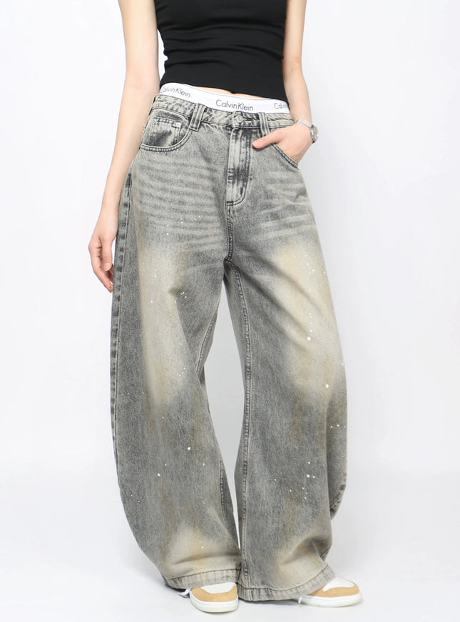 ワークウォッシュワイドデニム