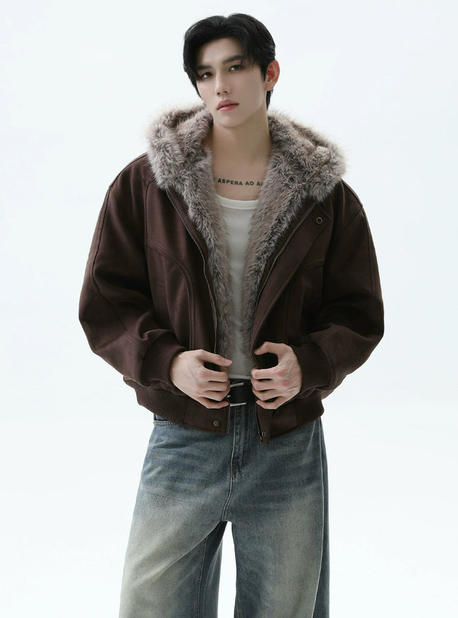 ダークファーショートダウン