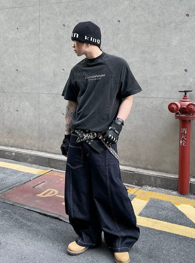 コリアンストリートダメージTシャツ