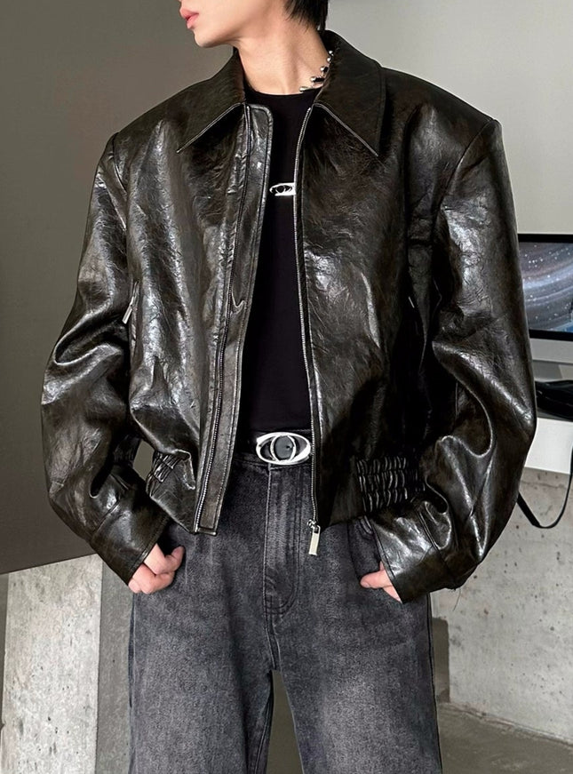 アーバンレザートラックジャケット