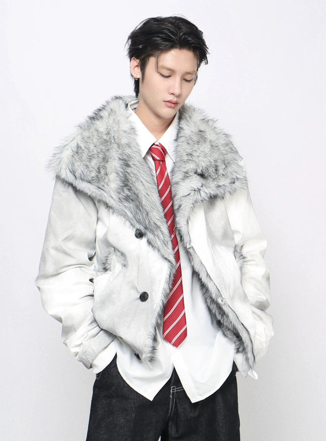 ファーコントラストジャケット