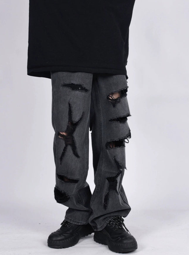 ダメージウォッシュデニム