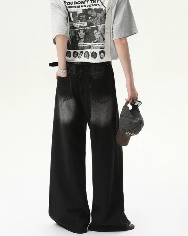 セミフレアウォッシュデニム