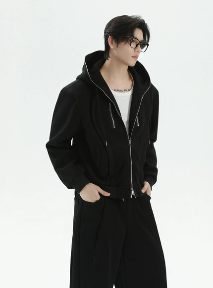 ルーズラインスウェットパーカー