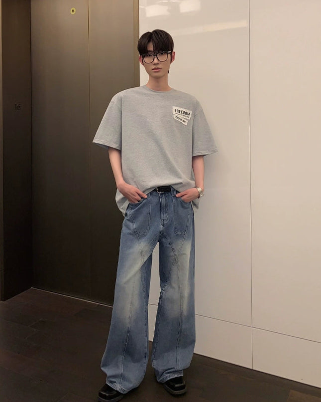 コリアンストリートパッチTシャツ