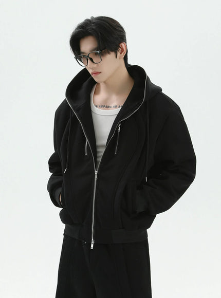 ルーズラインスウェットパーカー