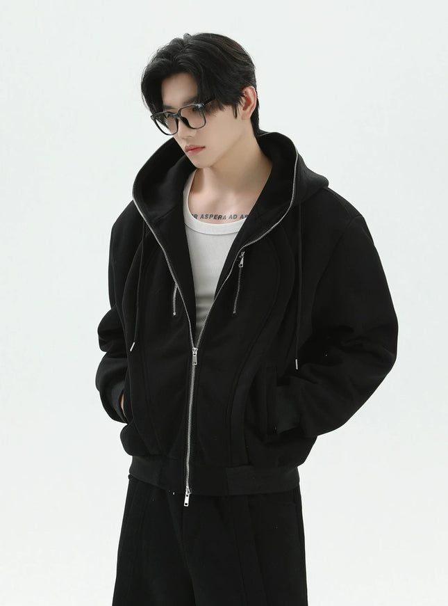 ルーズラインスウェットパーカー