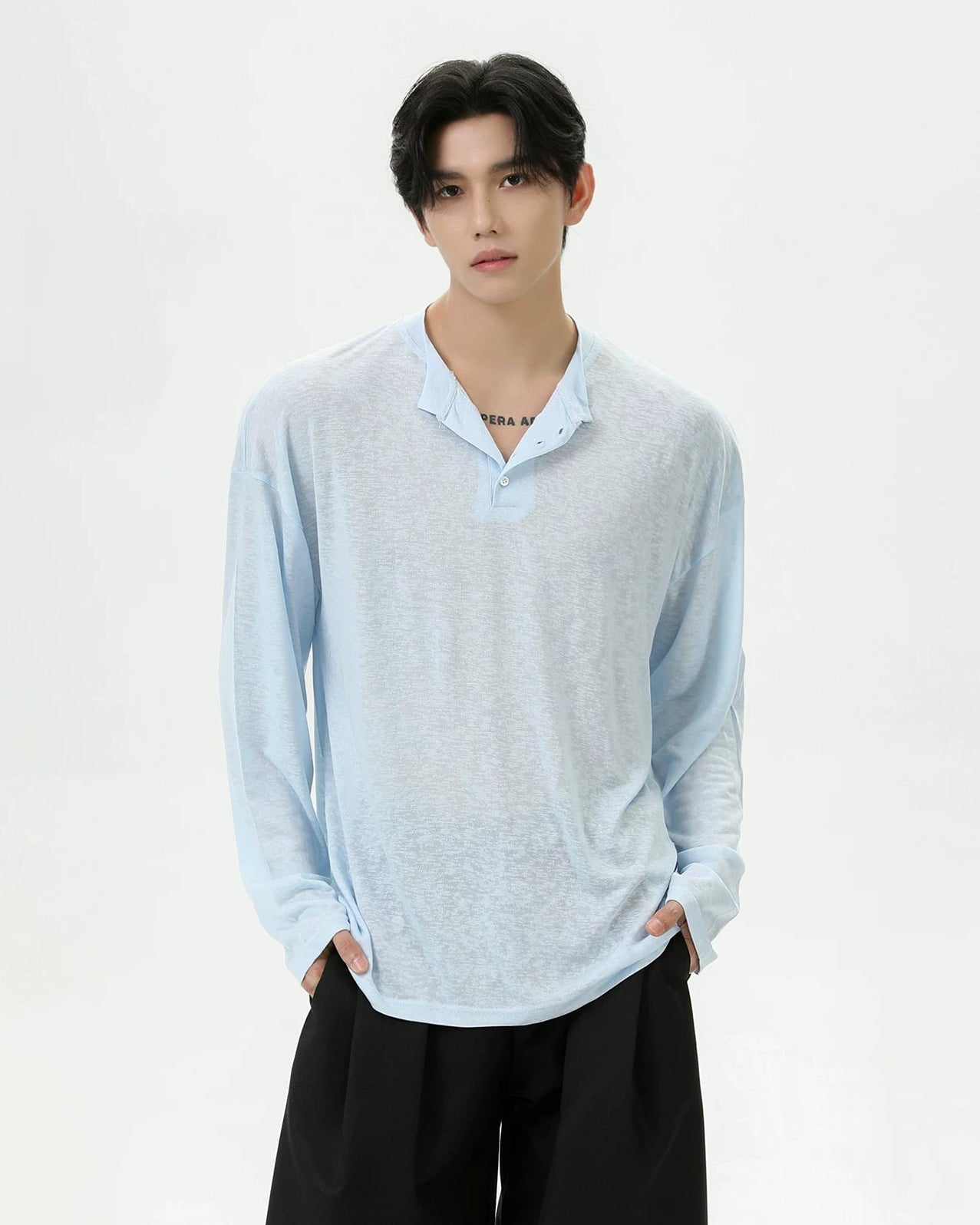 ヘンリークールロングスリーブTシャツ – SEON