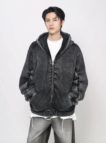 ウォッシュドショートパーカー