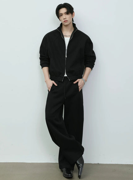 ショートジップスウェット