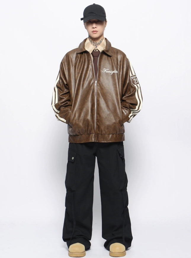 ライントラックレザージャケット