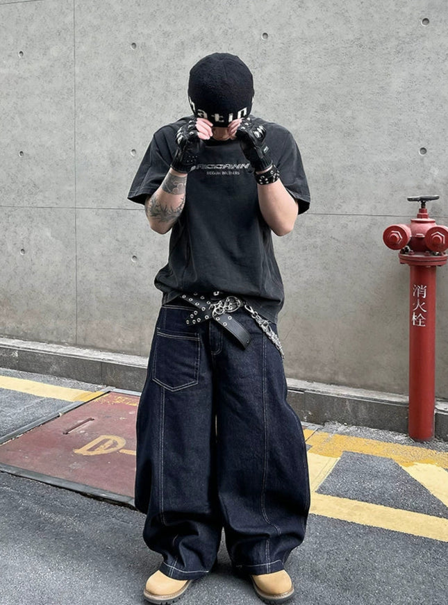 コリアンストリートダメージTシャツ