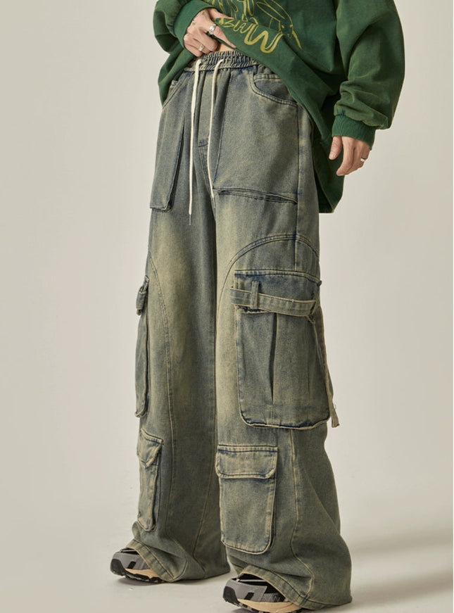 ストリングカーゴブルーデニム