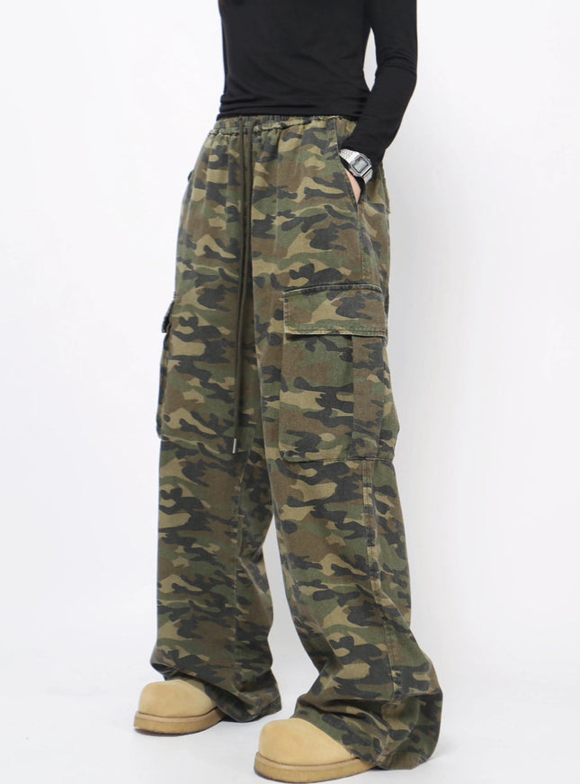 カモフラージュカーゴパンツ