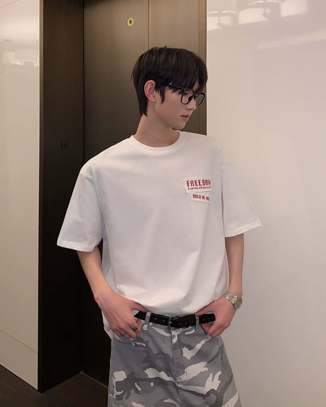 コリアンストリートパッチTシャツ
