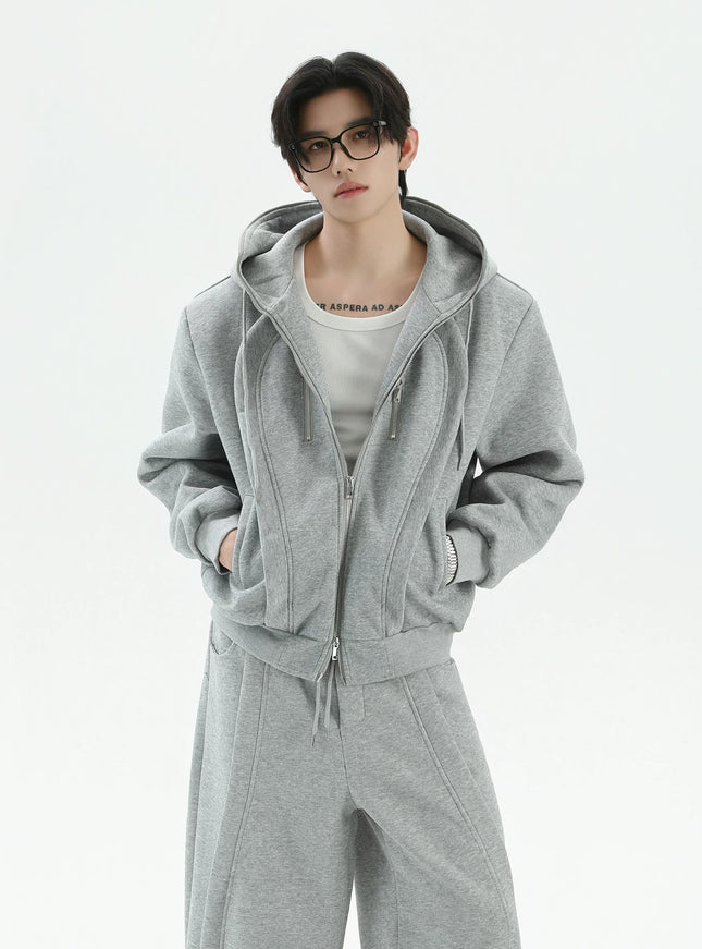 ルーズラインスウェットパーカー