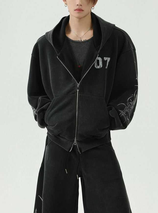 07トライバルジップフーディー