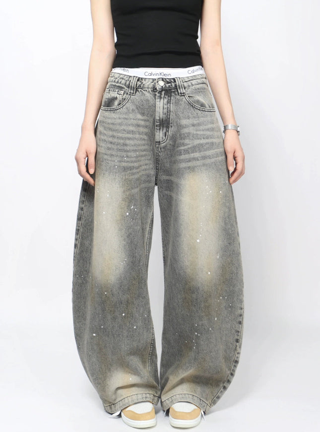 ワークウォッシュワイドデニム