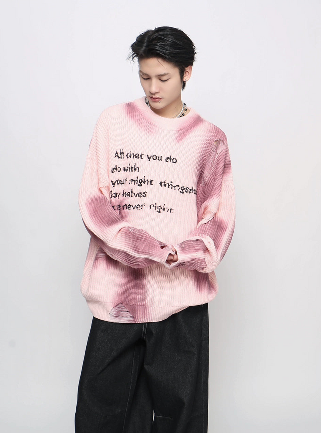 ソウルグランジダメージニット