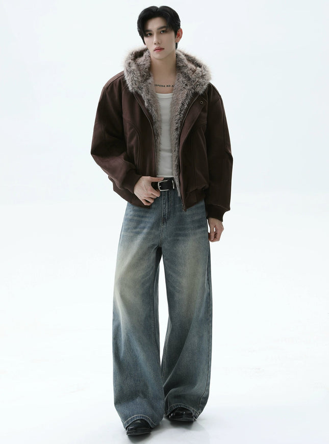 ダークファーショートダウン