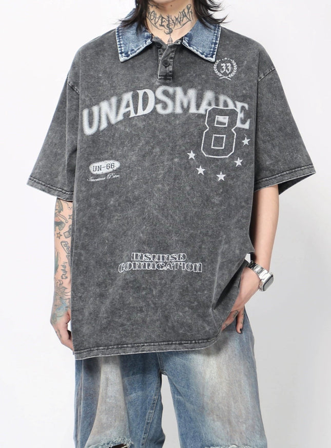 デニムカラーTシャツ