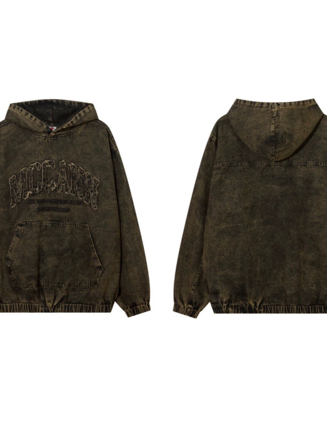 レトロダイロゴエンボスフーディー