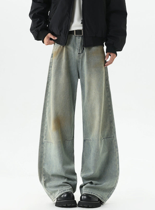 ヴィンテージウォッシュワイドデニム