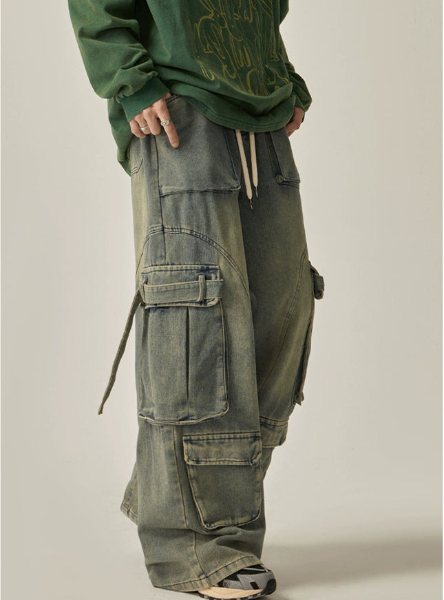 ストリングカーゴブルーデニム