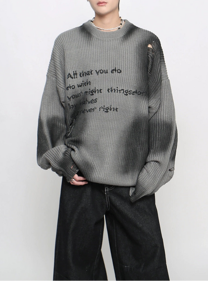 ソウルグランジダメージニット