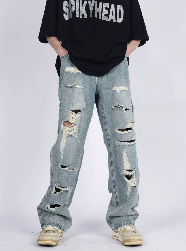 ダメージウォッシュデニム