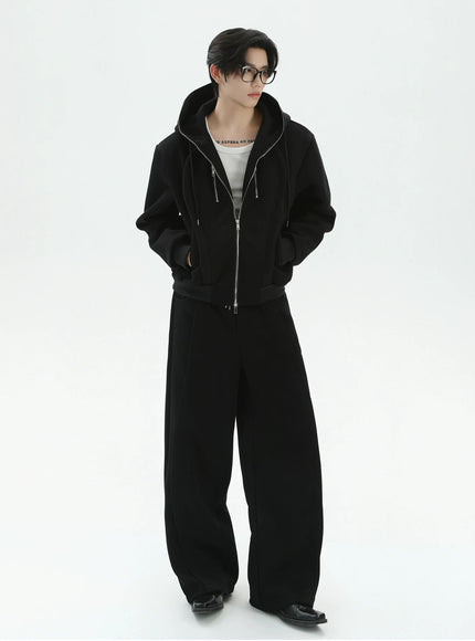 ルーズラインスウェットパーカー