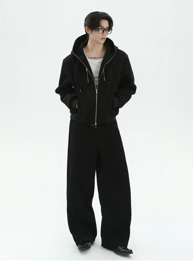 ルーズラインスウェットパーカー