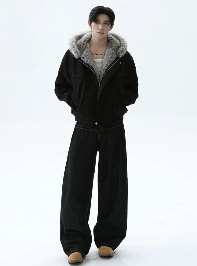 ダークファーショートダウン